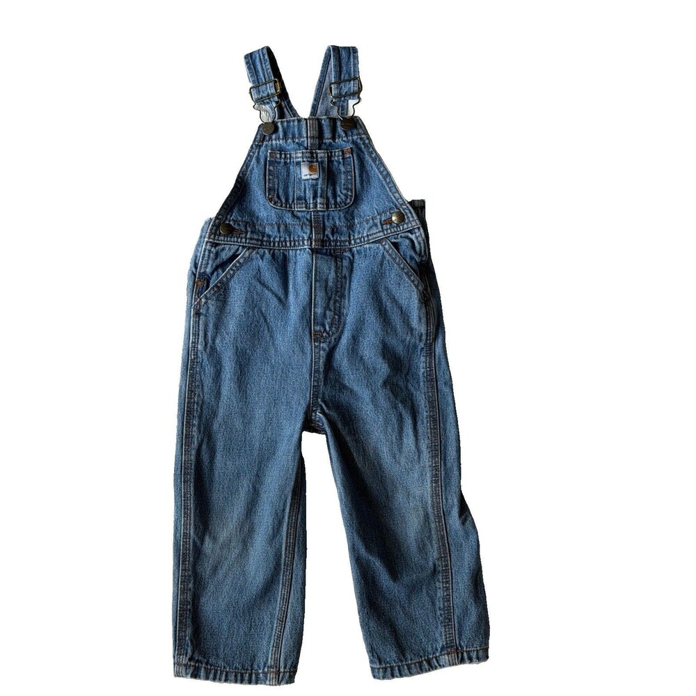 Carhartt - Bib Overalls - Blue Jean - Size 2T Classic Americana Denim